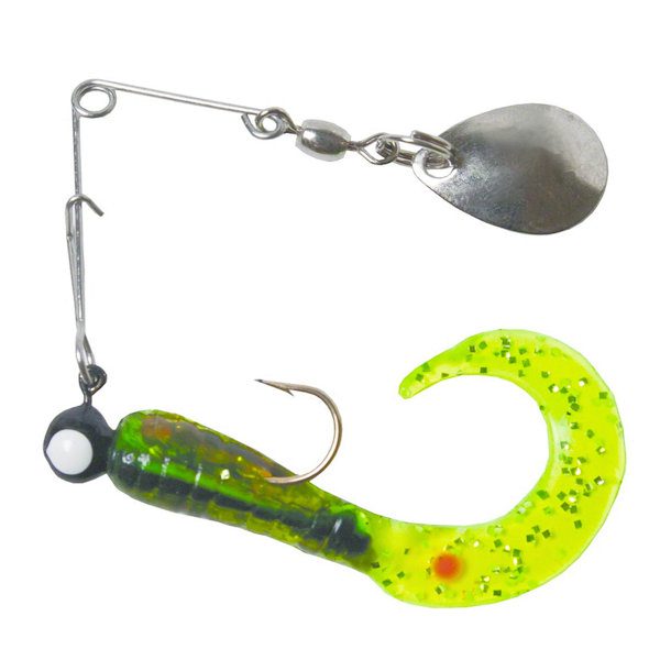 39N (Chartreuse/Crawfish Glitter)