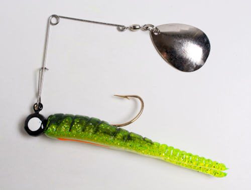 39N (Chartreuse/Crawfish Glitter)