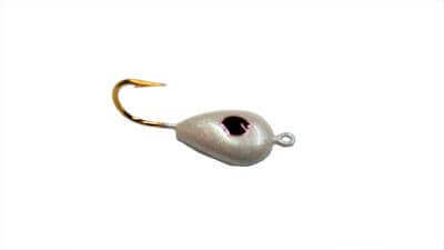 Mark's Fat Lady Ice Jigs - Pearl Red Eye