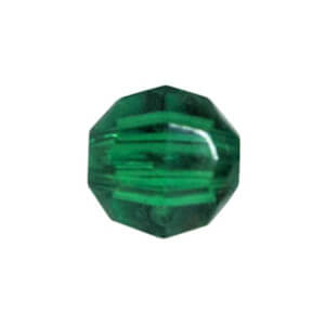 6mm Beads - faceted green