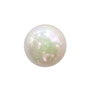 6MM Aurora Borealis Beads - White