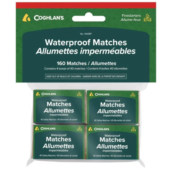Waterproof Matches: Pack of 4 Boxes