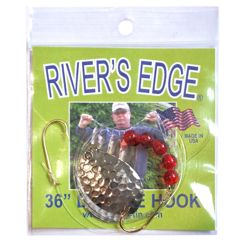 Hammered Nickel w/Red Bead