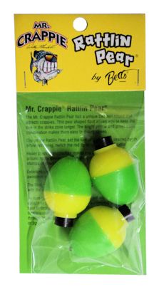 Mr. Crappie Rattlin Pear: 2 Packs - 1 inch
