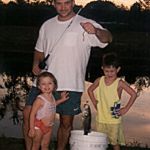 Bob Hirschmann Diane's brother-in-law Bob never fished until he married Denise. He didn't know that when he said "I do" it meant "I do now fish". Sarah and Jacob assist their Dad at his first experience.