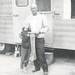 Diane and Grandpa Creger In East Tawas with some Perch. "We all fish!"