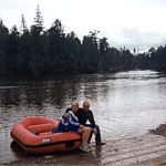 Jeff & Diane Grapentin On the Ausable River, enjoying the Great Outdoors